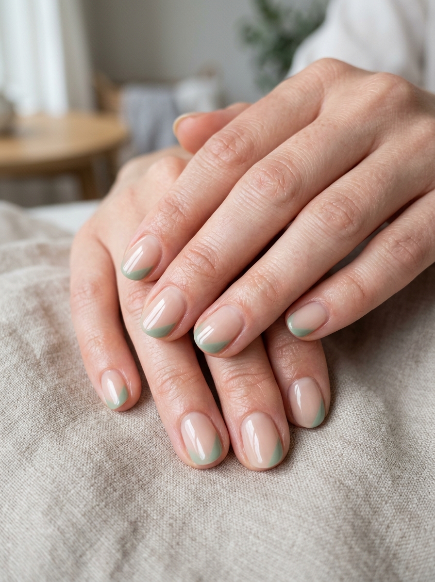 Mini Chrome Line Nails